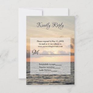 Folly Beach Morning Mariage RSVP