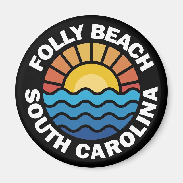 Folly Beach, South Carolina Magnet (Vorne)