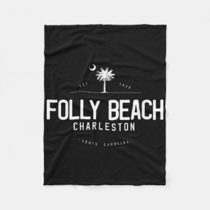Folly Beach South Carolina Surfen Fleecedecke