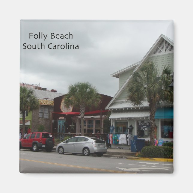 Folly Beach Strip Magnet (Vorne)
