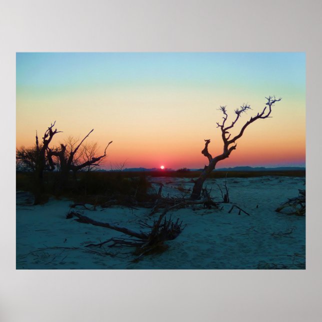Folly Beach Sunset Poster (Vorne)