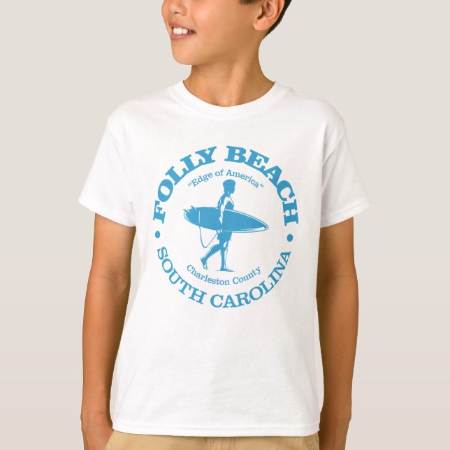 Folly Beach (Surfer) T-Shirt (Vorderseite)