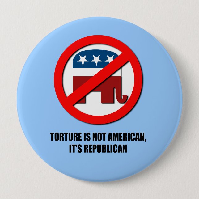 Folterung ist nicht amerikanisch, es ist button (Vorderseite)