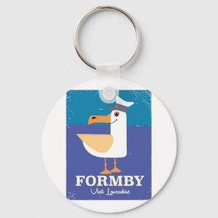 Fomby Lancashire seagull travel poster Schlüsselanhänger