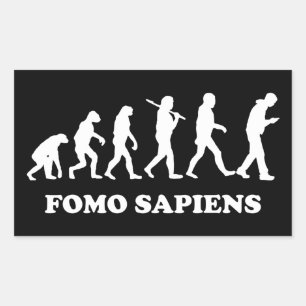 Fomo Sapiens Rechteckiger Aufkleber