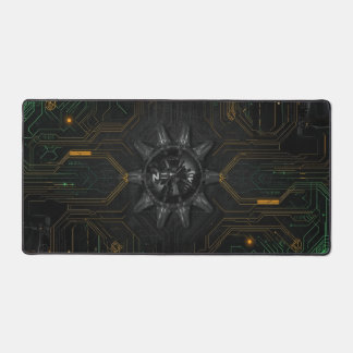 Fond de jeu futuriste noir et vert cool