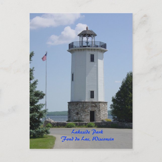 Fond du Lac Lighthouse Postkarte (Vorderseite)