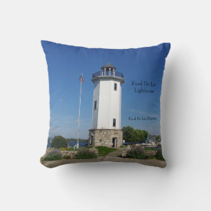 Fond Du Lac Lighthouse Quadratkissen Kissen