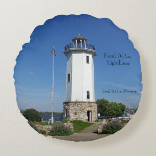 Fond Du Lac Lighthouse Rundkissen Rundes Kissen