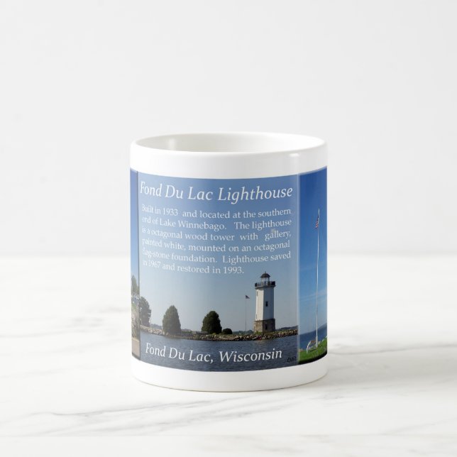 Fond Du Lac Lighthouse Tasse (Mittel)