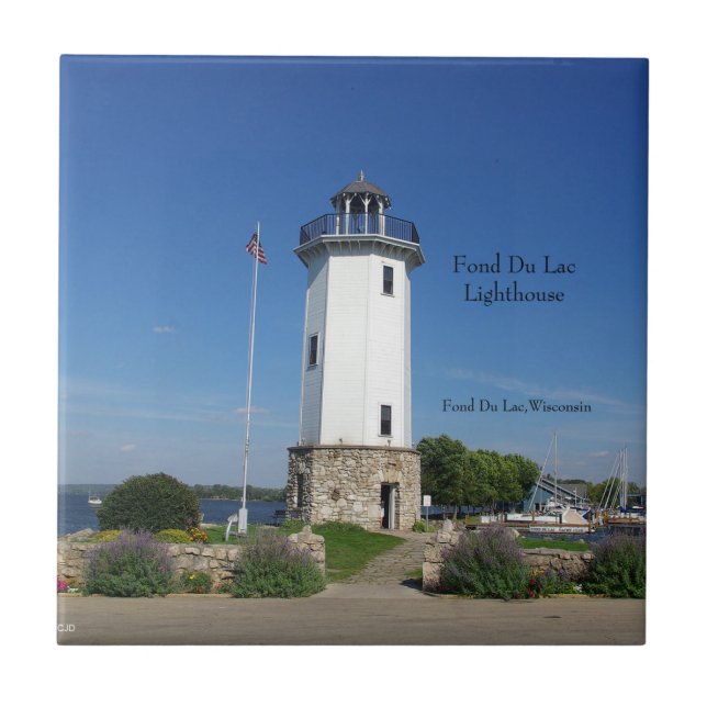 Fond Du Lac Lighthouse tile Fliese (Vorderseite)