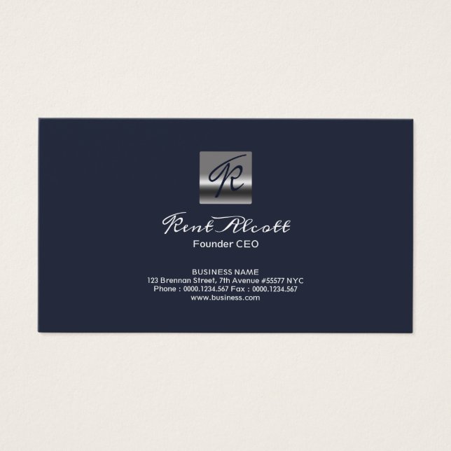 Fondateur de Professional Simple Blue Monogram (Devant)