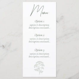 FONDNESS | Hochzeit Menükarte