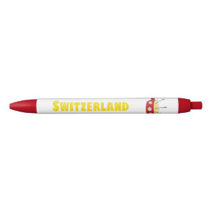 Fondue Pot Schweiz Käse Typografie Pen Kugelschreiber