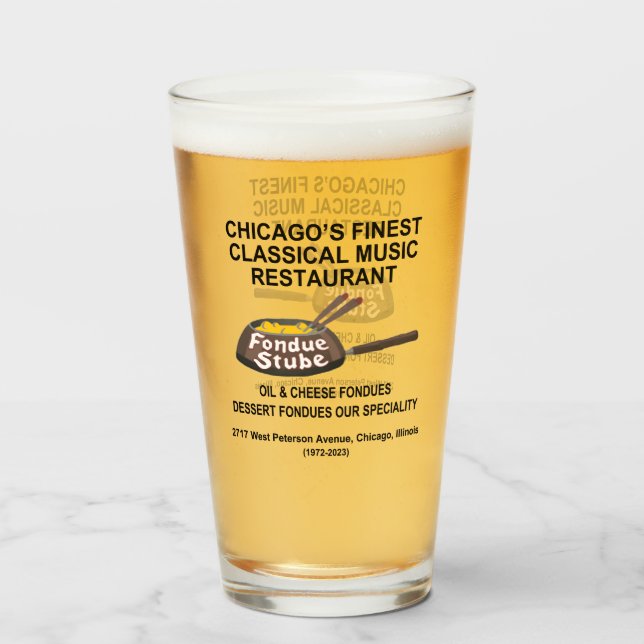 Fondue Stube, Chicago, Illinois Glas (Vorne (Gefüllt))