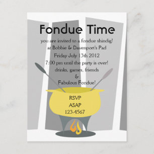 Fondue Time! Einladung