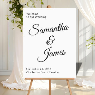Font moderne et chic Bienvenue pour les couples br
