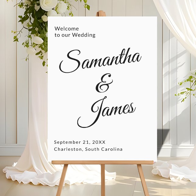 Font moderne et chic Bienvenue pour les couples br (Créateur téléchargé)