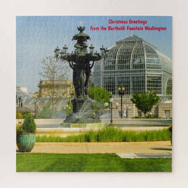 Fontaine Bartholdi Washington DC. Jigsaw Puzzle (Vertical)