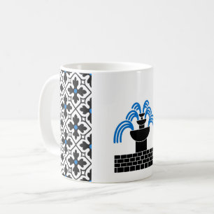 Fontaine dans Sable Populace Abzeichen Kaffee Tass Kaffeetasse