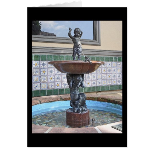 Fontaine de garçon et grenouille par Raffaello Rom (Devant)