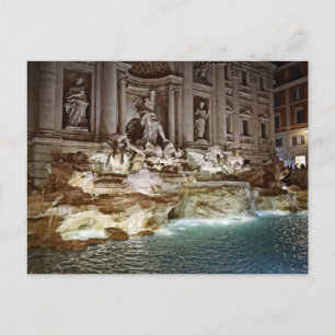 Fontaine de Trévi  -  Rome, Italie Carte postale