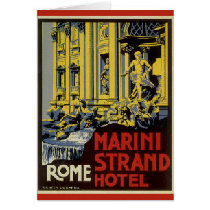 Fontaine de Trevi vintage, Hôtel Marini Strand, Ro