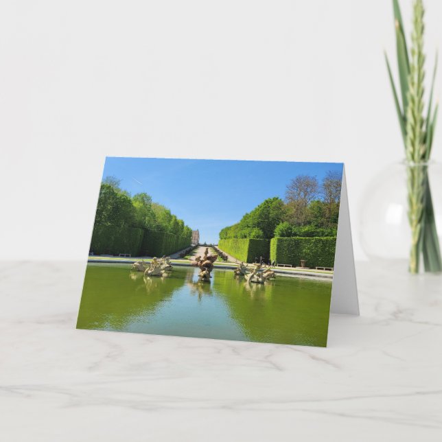 Fontaine Dragon de Versailles Carte de voeux photo (Devant)