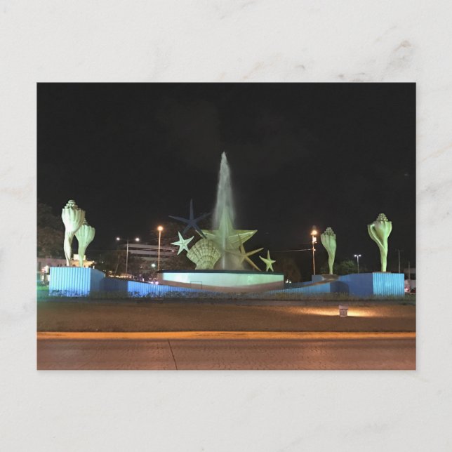 Fontaine Plaza Caracol, Carte postale Cancun (Devant)