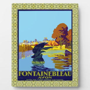Fontainebleau Avon Frankreich Französisches Reisep Fotoplatte