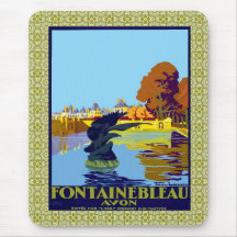 Fontainebleau Avon French Travel Poster