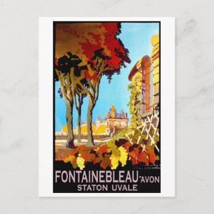 Fontainebleau, Avon, Paris, Frankreich, Vintag Postkarte