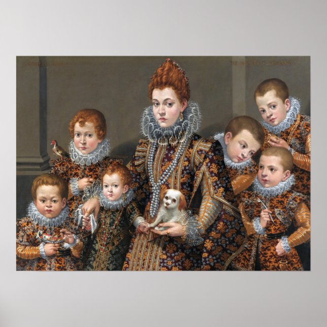 Fontana - Bianca Maselli und ihre sechs Kinder Poster (Vorne)