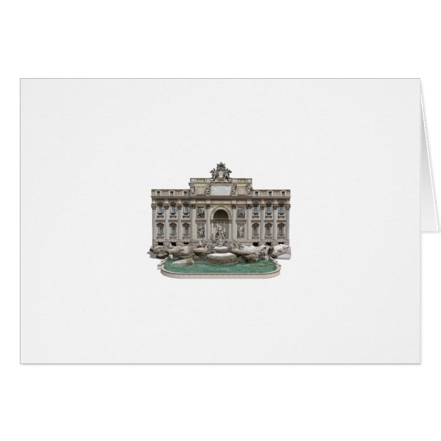 Fontana di Trevi : Fontaine de TREVI : modèle 3D : (Devant horizontal)