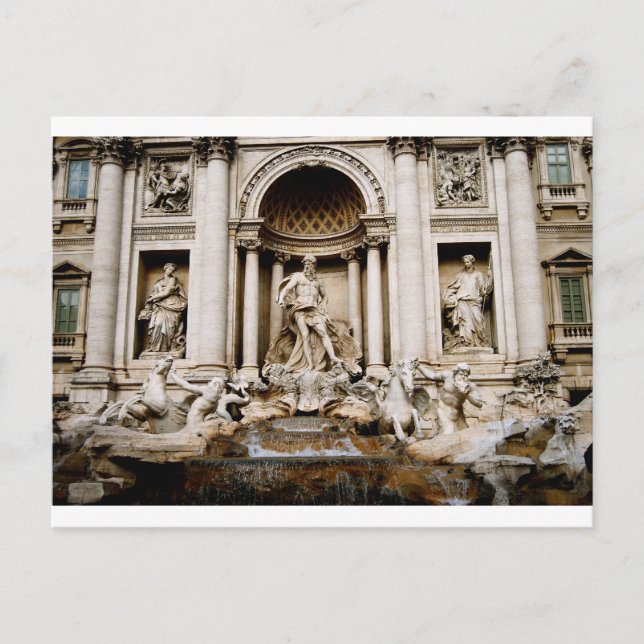 Fontana Di Trevi Postkarte (Vorderseite)