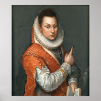 Fontana - Lady Wearing Ruff Holding Book in Verlas