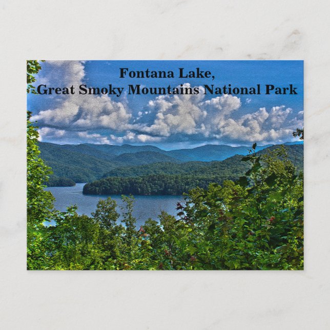Fontana Lake, Great Smoky Mountains Carte postale (Devant)