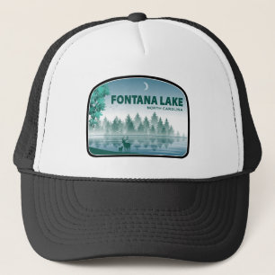 Fontana Lake North Carolina Hirsche Truckerkappe