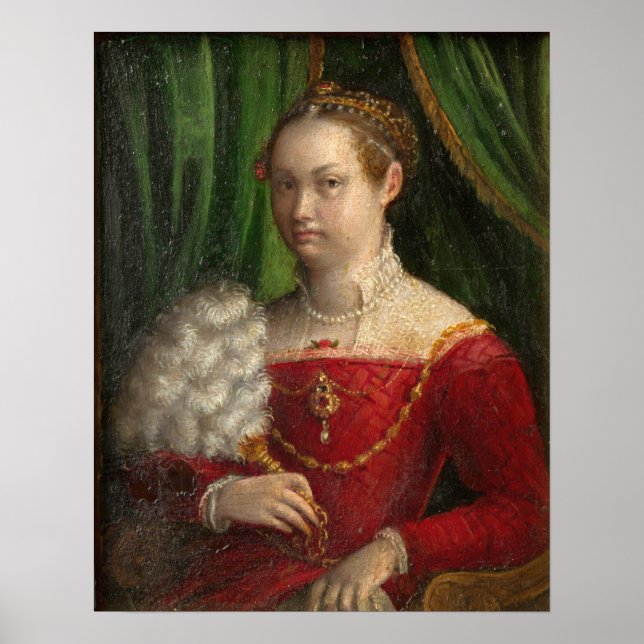 Fontana - Selbstportrait Poster (Vorne)