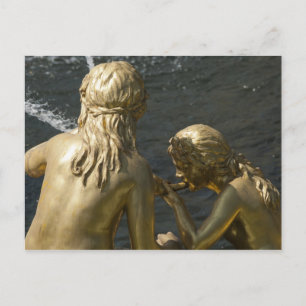 Fontanstatue Postkarte