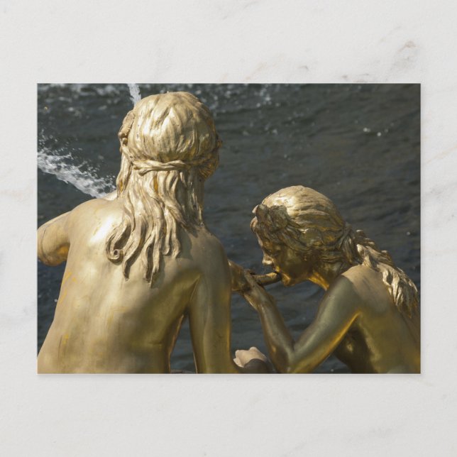 Fontanstatue Postkarte (Vorderseite)