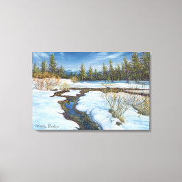 "Fonte de neige" toile étirée