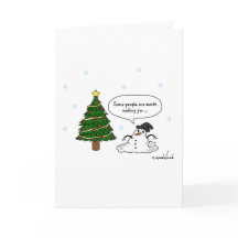 Fonte drôle pour la carte de Noël de personnes