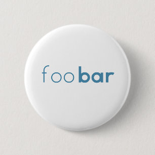 Foo Bar-Minimalistischer Entwurf Button