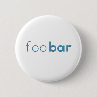 Foo Bar-Minimalistischer Entwurf Button