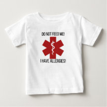 Food allergies toddler and baby t-shirt