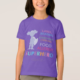 Food Allergy Alert Superhero Girls Shirt