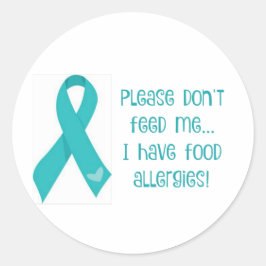 Food Allergy Aufkleber "Bitte Füttre mir nicht"