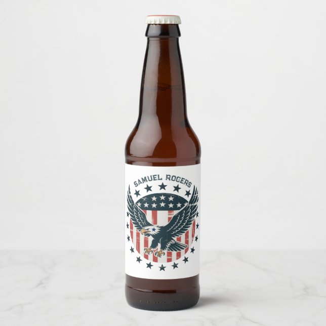 Food and Beverage Label Set Bierflaschenetikett (Vorderseite)