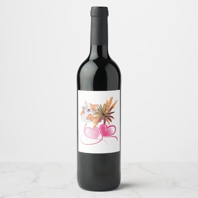 Food and Beverage Label Set Weinetikett (Vorderseite)